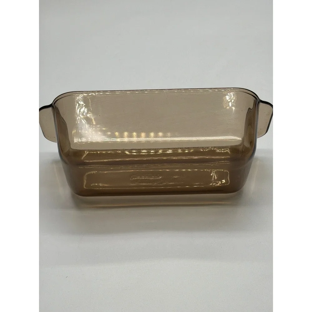 Pyrex 213-R 1.5 Qt Amber Glass Baking Dish Roasting Pan Oven Microwave Safe A-33